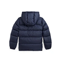 Boy's Ripstop Hooded Down Jacket