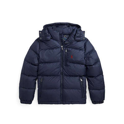 Boy's Ripstop Hooded Down Jacket