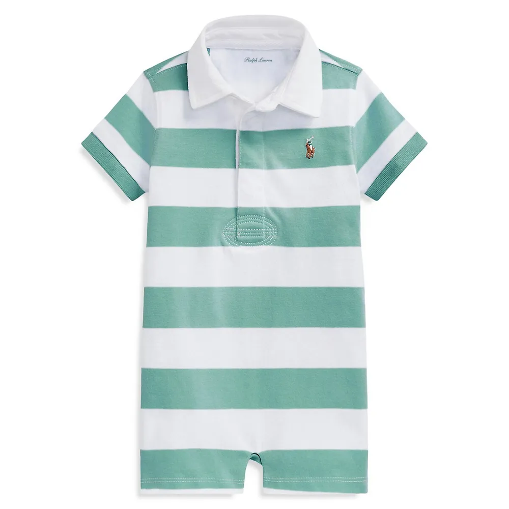 Baby Boy's Striped Cotton Rugby Shortall