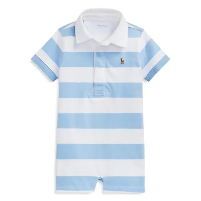Baby Boy's Striped Cotton Rugby Shortall