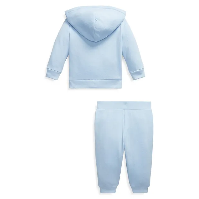 Fleece Graphic Hoodie and Sweatpants Set for Boys