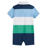 Baby Boy's Striped Cotton Jersey Rugby Shortall