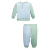 Baby Boy's 2-Piece Fleece Sweatshirt & Jogger Pants Set