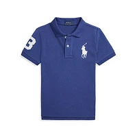 Little Boy's Big Pony Mesh Polo Shirt