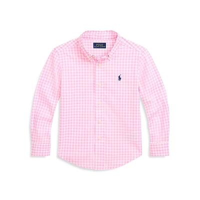 Little Boy's Plaid Cotton Poplin Shirt