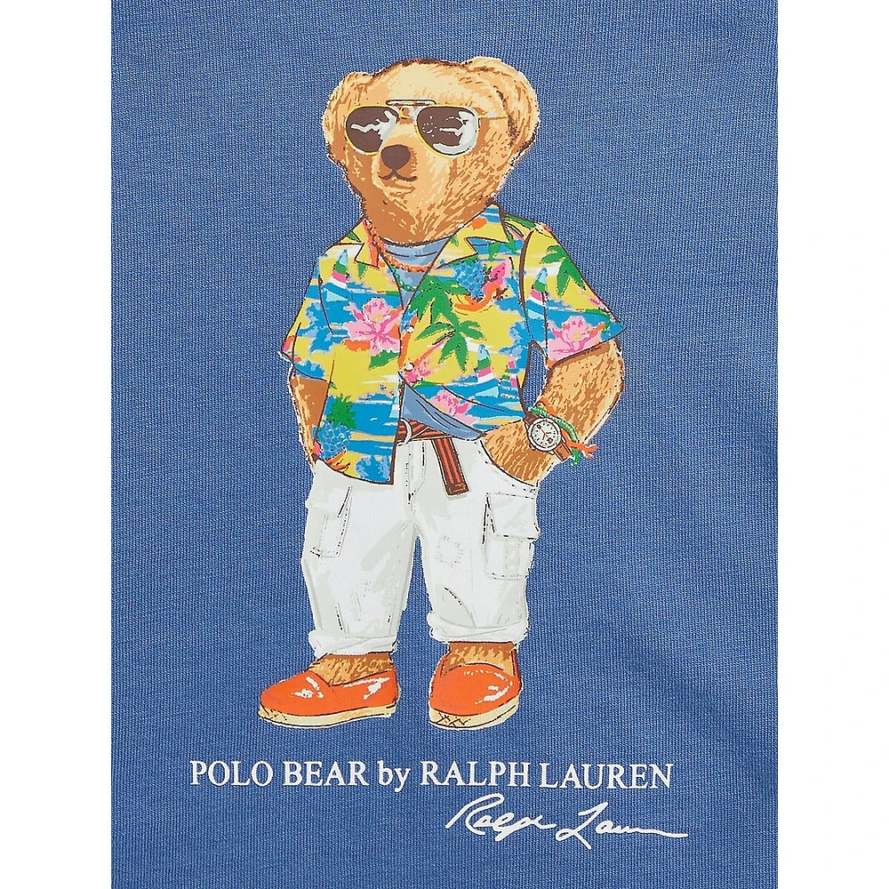 Little Boy's Polo Bear Colourblocked Cotton T-Shirt