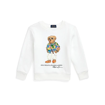 Little Boy's Polo Bear Fleece Sweatshirt