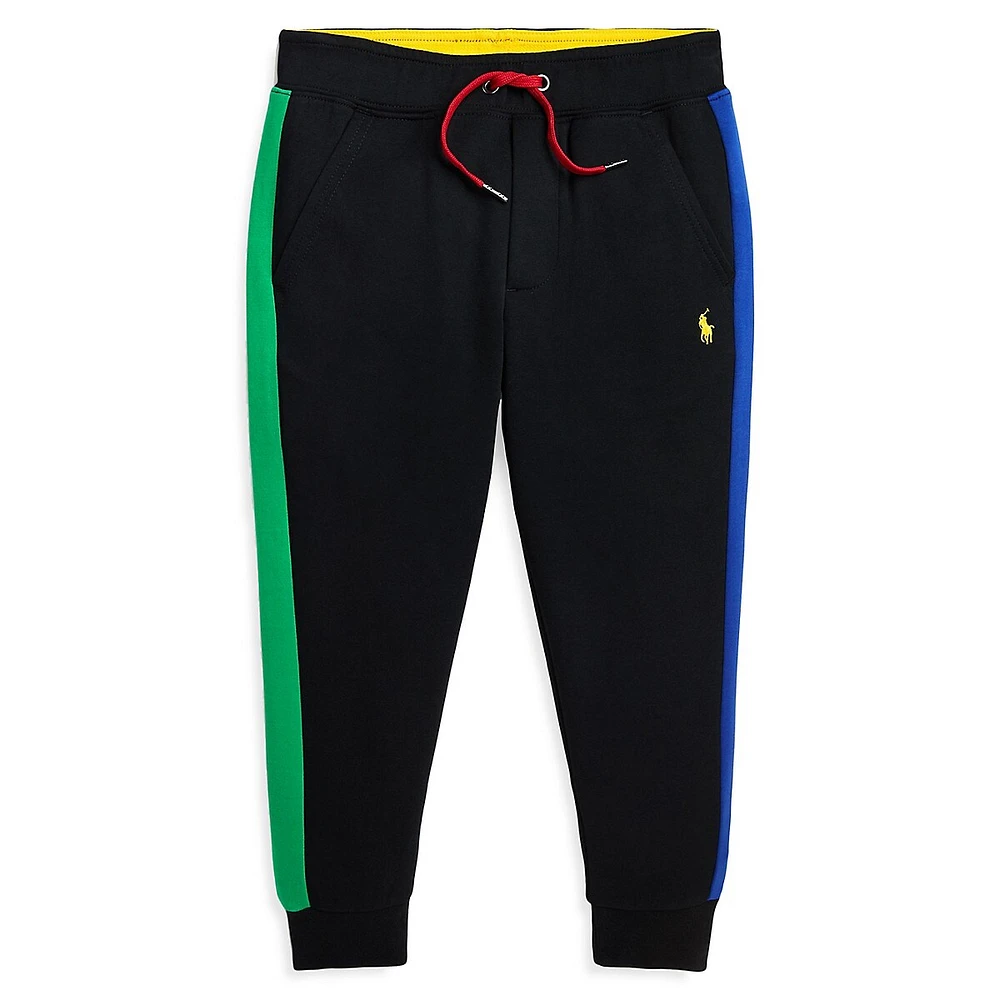 Little Boy's Colourblock Double-Knit Joggers