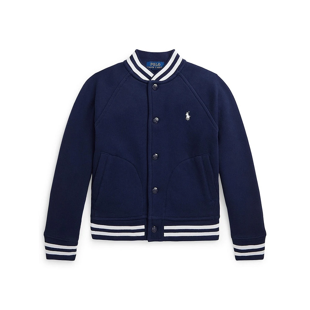 Little Boy's Fleece Baseball Jacket