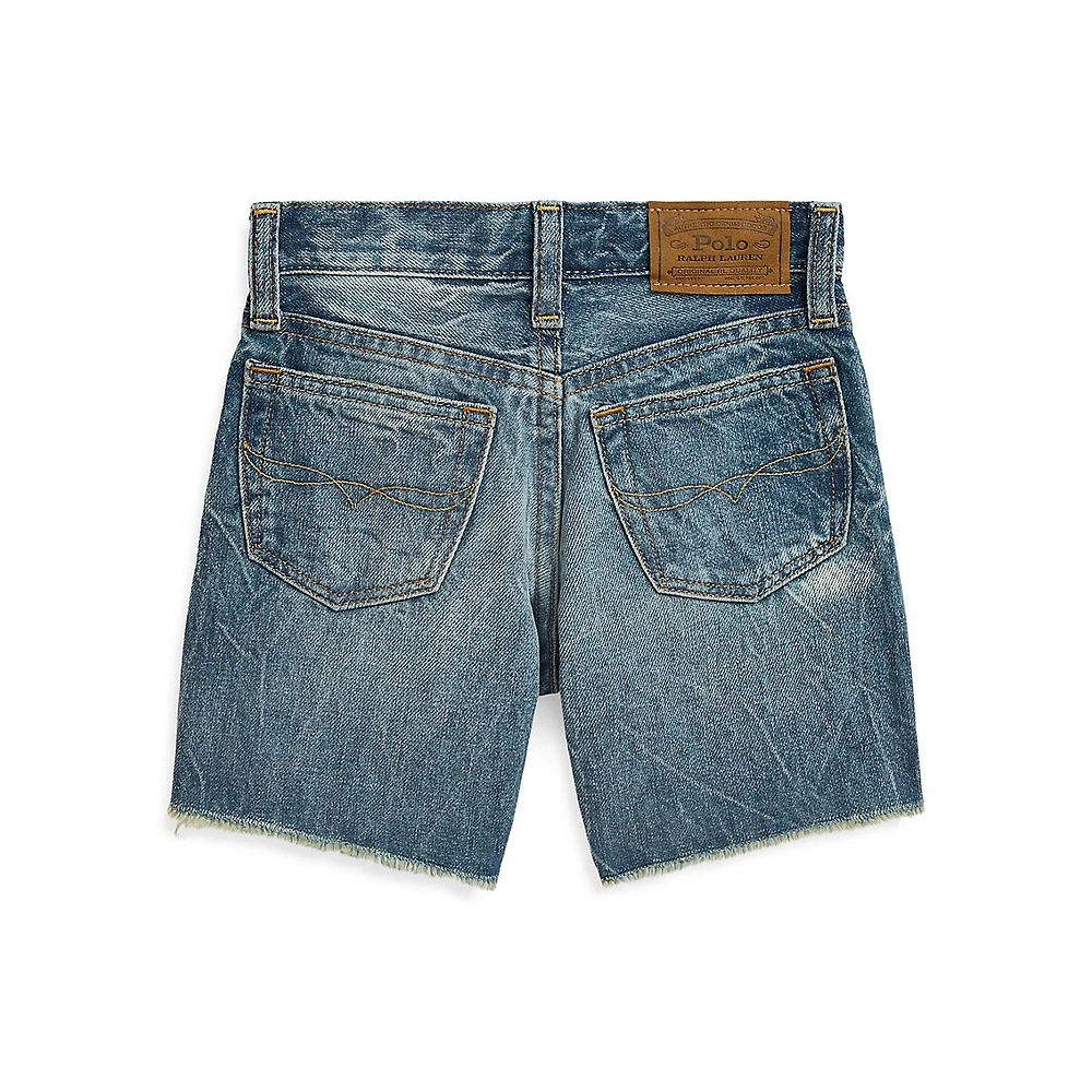 Little Boy's Slim Denim Cutoff Shorts