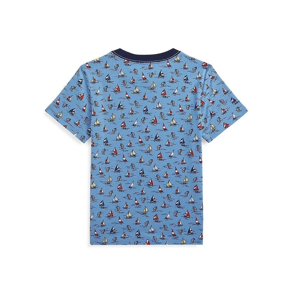 Little Boy's Sailboat-Print T-Shirt
