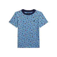 Little Boy's Sailboat-Print T-Shirt