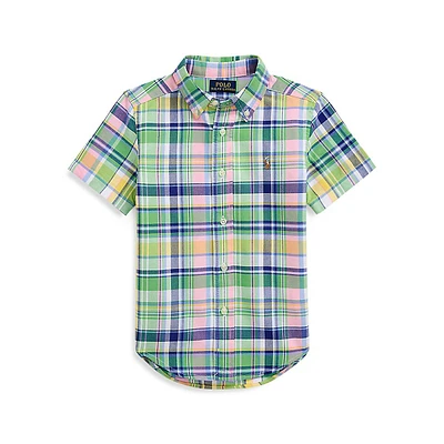 Little Boy's Plaid Oxford Sportshirt