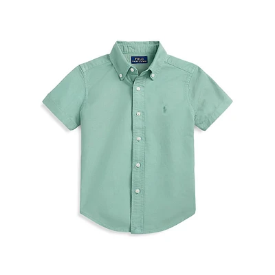 Little Boy's Cotton Oxford Short-Sleeve Shirt