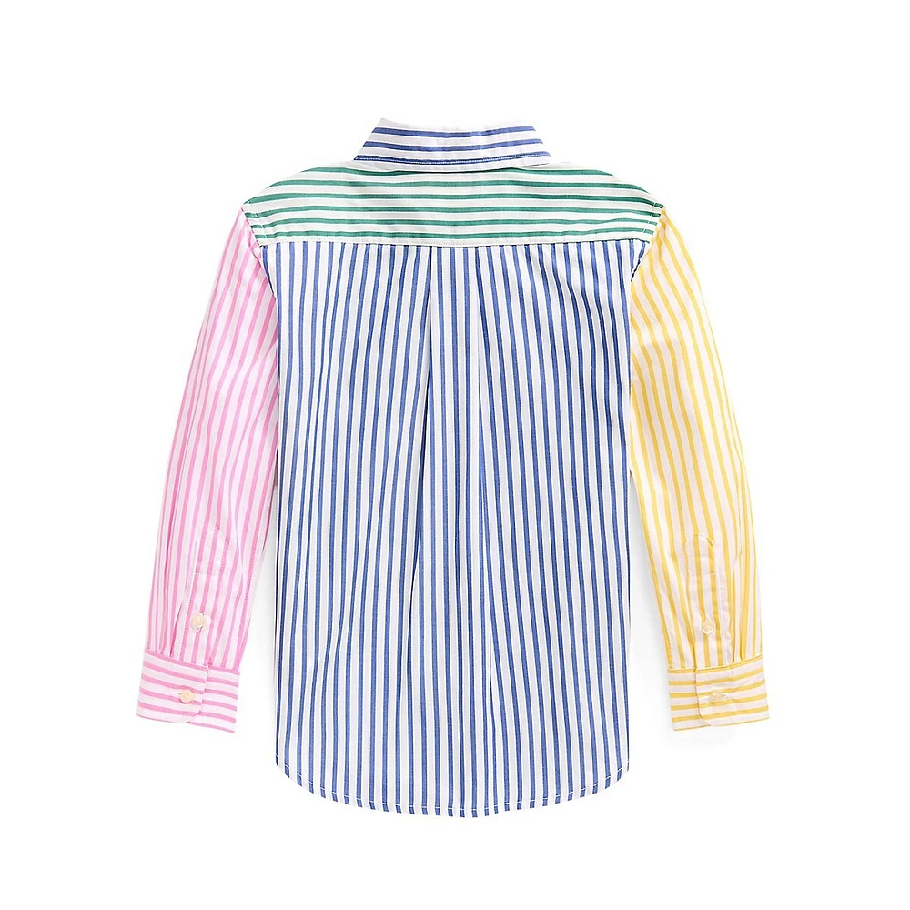 Little Boy's Striped Cotton Poplin Fun Shirt