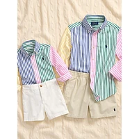 Little Boy's Striped Cotton Poplin Fun Shirt