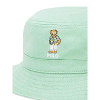 Little Boy's Polo Bear Cotton Twill Bucket Hat