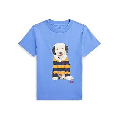 Little Boy's Dog-Print Jersey T-Shirt