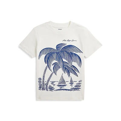 Little Boy's Beach-Print T-Shirt