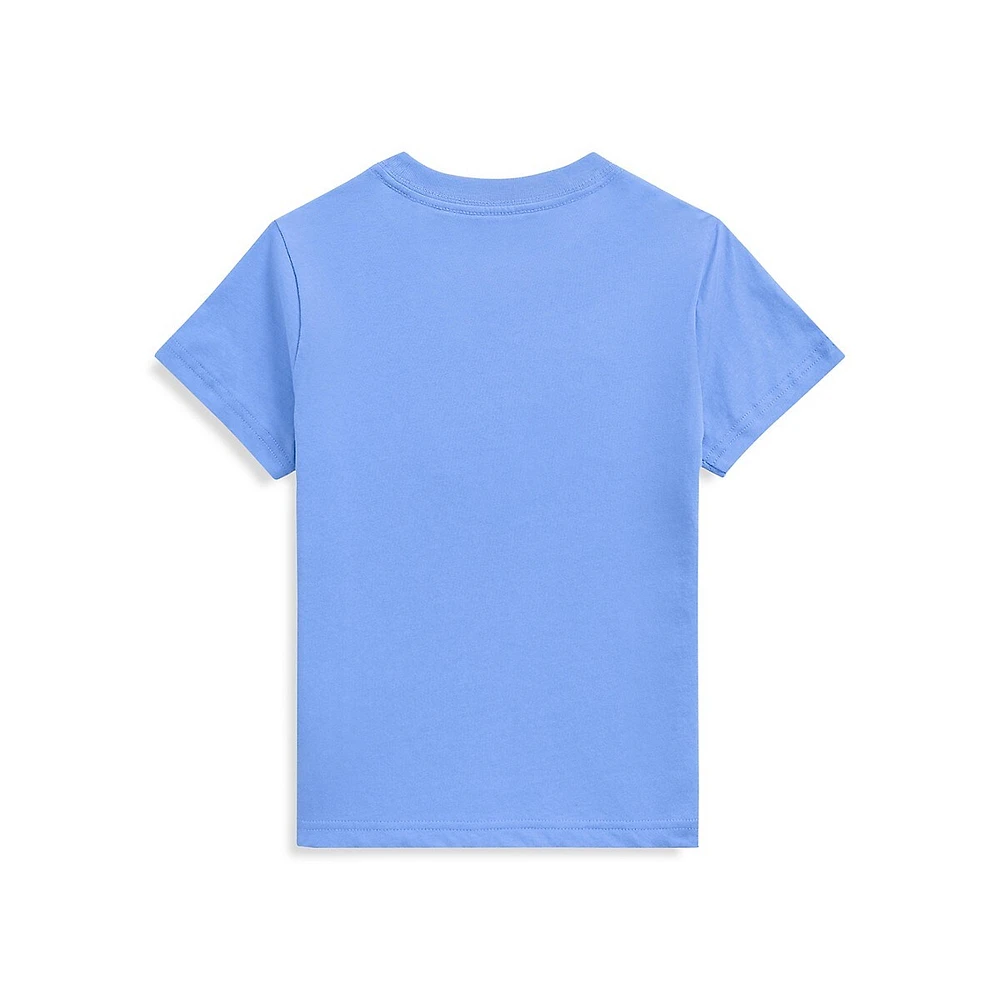 Little Boy's Madras-Logo Cotton Jersey T-Shirt