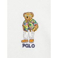 Boy's Polo Bear Cotton Mesh Shirt