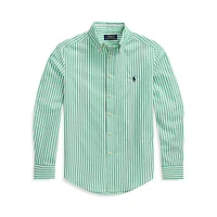 Boy's Striped Cotton Poplin Shirt