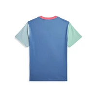 Boy's Polo Bear Colourblocked Cotton T-Shirt