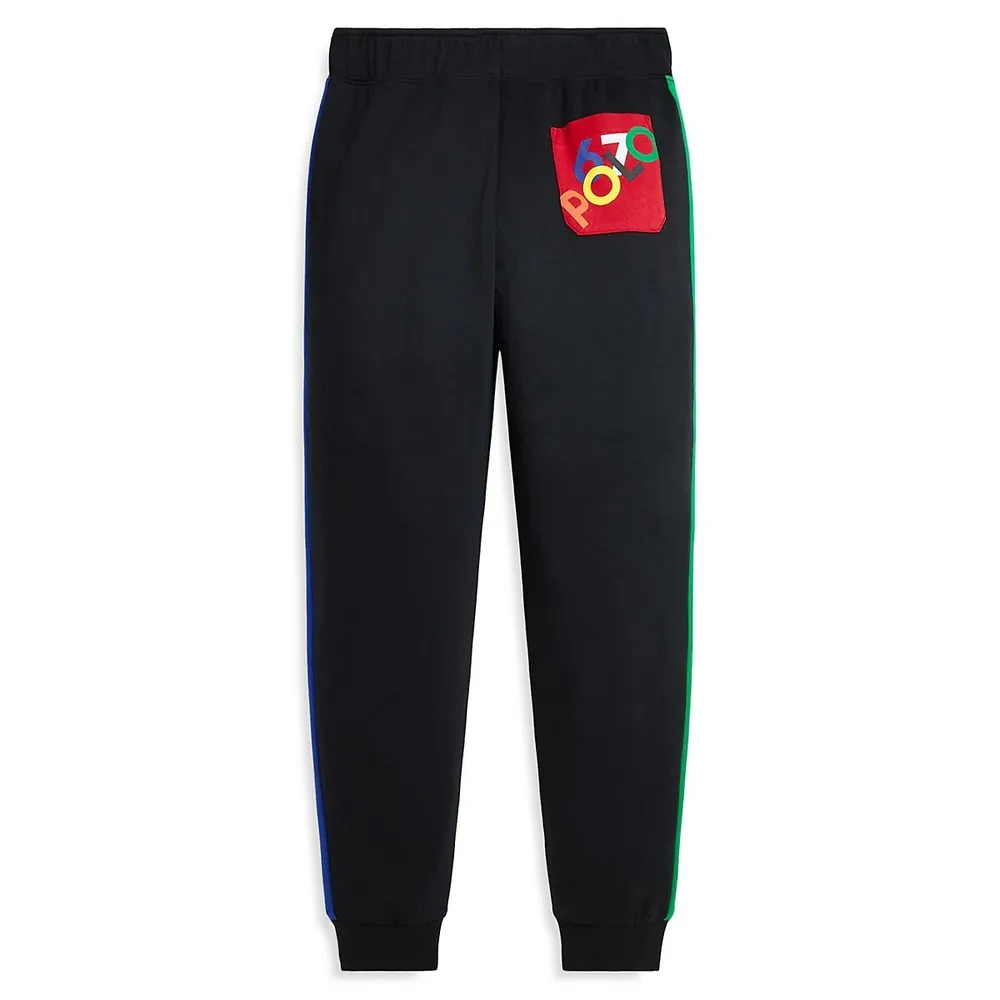 Boy's Colourblock Double-Knit Joggers