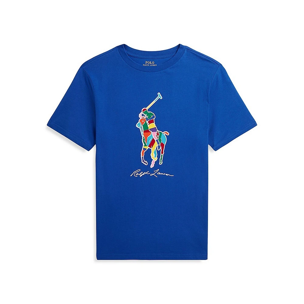 Boy's Colourbocked Big Pony T-Shirt