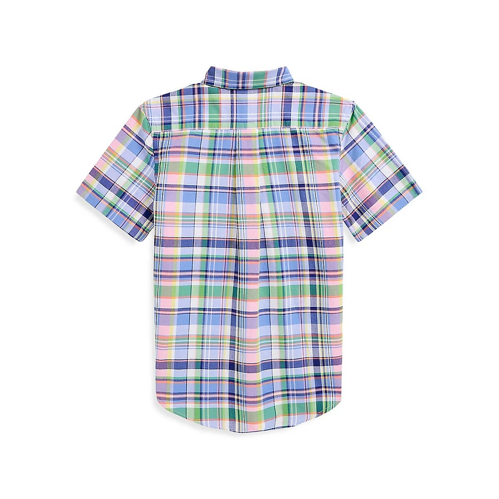 Boy's Striped Cotton Poplin Fun Shirt