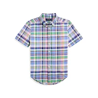 Boy's Striped Cotton Poplin Fun Shirt