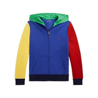 Boy's Colourblocked Ombré Zip Hoodie