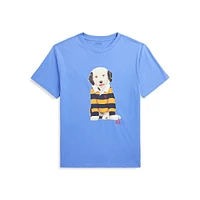 Boy's Dog-Print Jersey T-Shirt