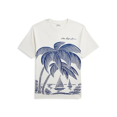 Boy's Beach-Print T-Shirt