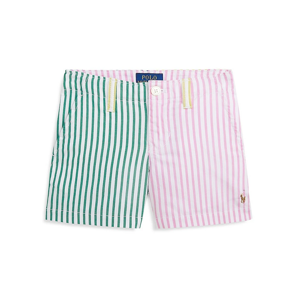 Little Girl's Striped Cotton Fun Shorts