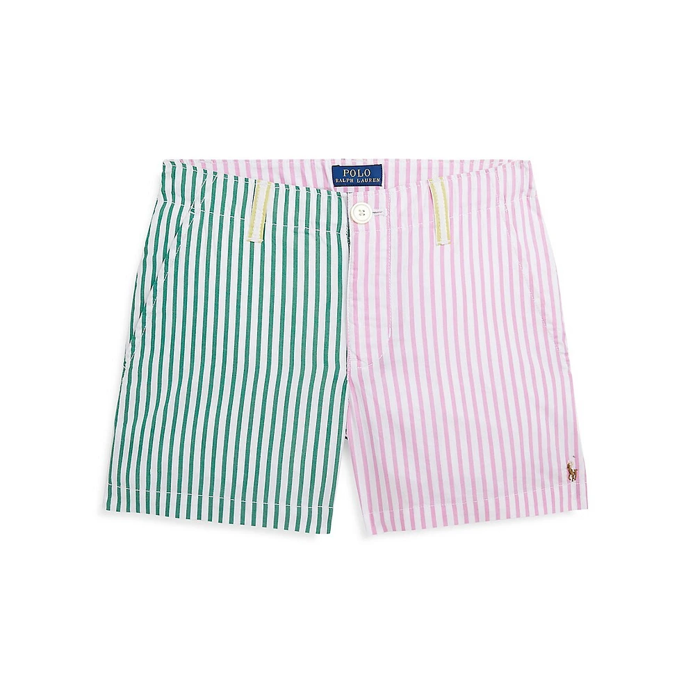 Girl's Striped Cotton Fun Shorts