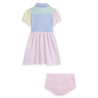 Baby Girl's Mesh Fun 2-Piece Shirtdress & Bloomer Set