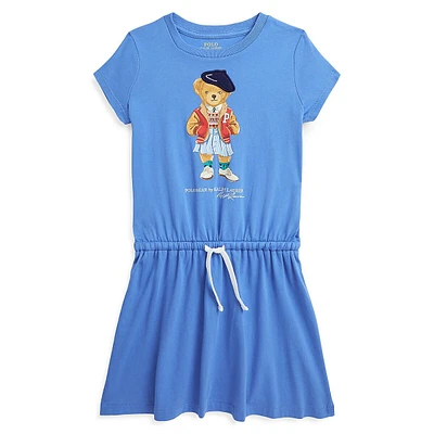 Little Girl's Polo Bear Jersey Dress