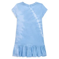 Little Girl's Tie-Dye Polo Bear Cotton T-Shirt Dress