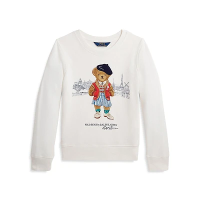 Girl's Polo Bear Paris Terry Sweatshirt