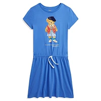 Girl's Polo Bear Jersey Dress