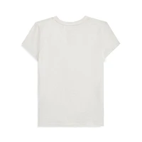 Girl's Polo Bear Cotton Jersey T-Shirt