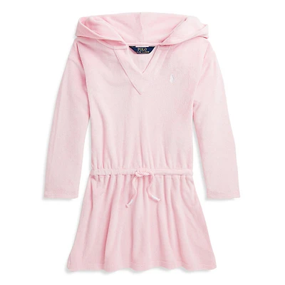 Little Girl's Hooded Terry Coverup