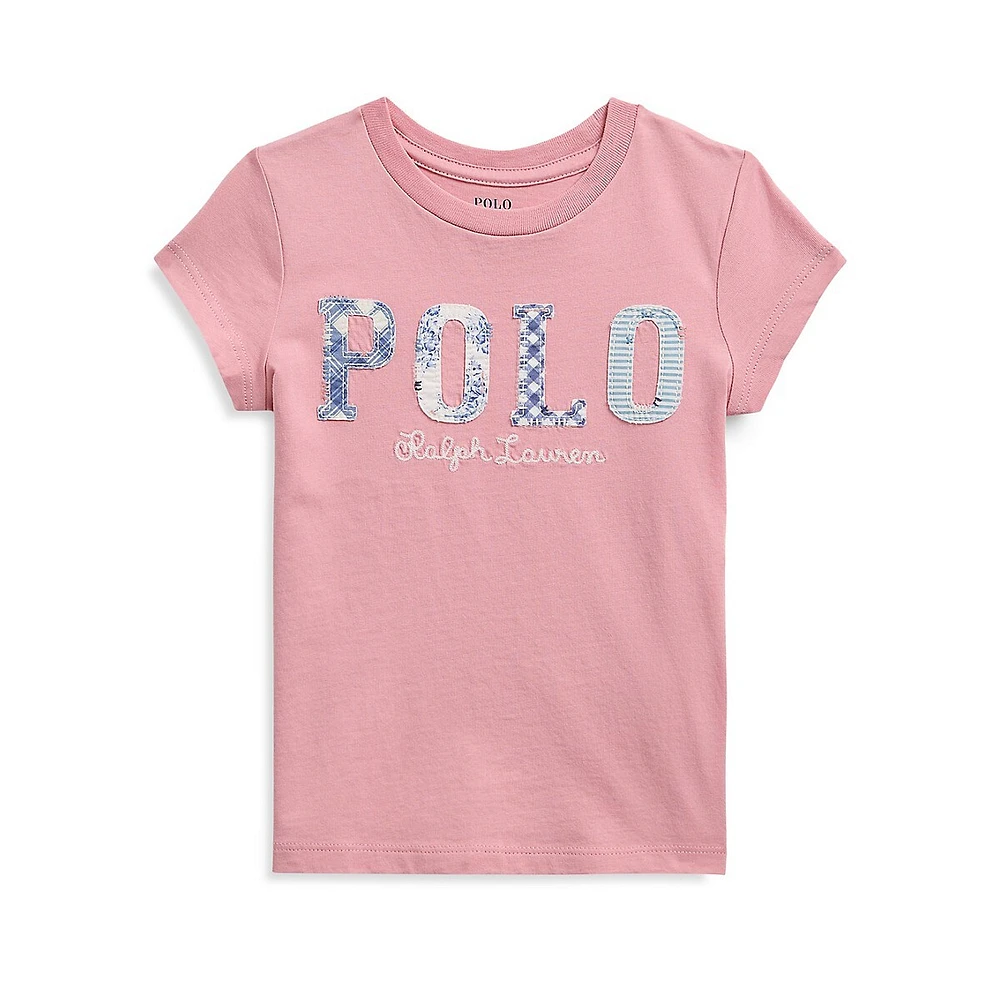 Little Girl's Mixed-Logo Jersey T-Shirt