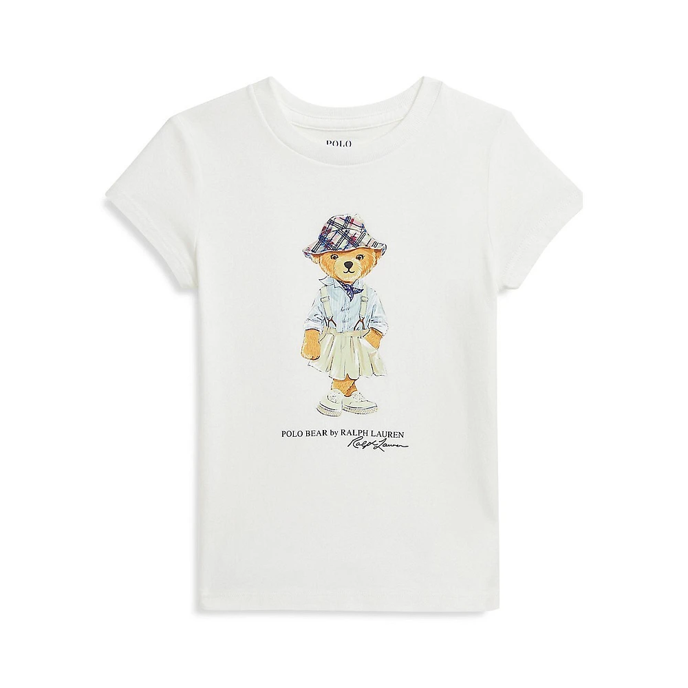 Little Girl's Polo Bear Jersey T-Shirt