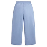 Girl's Fleece Wide-Leg Sweatpants