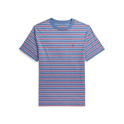 Boy's Striped Cotton Jersey T-Shirt