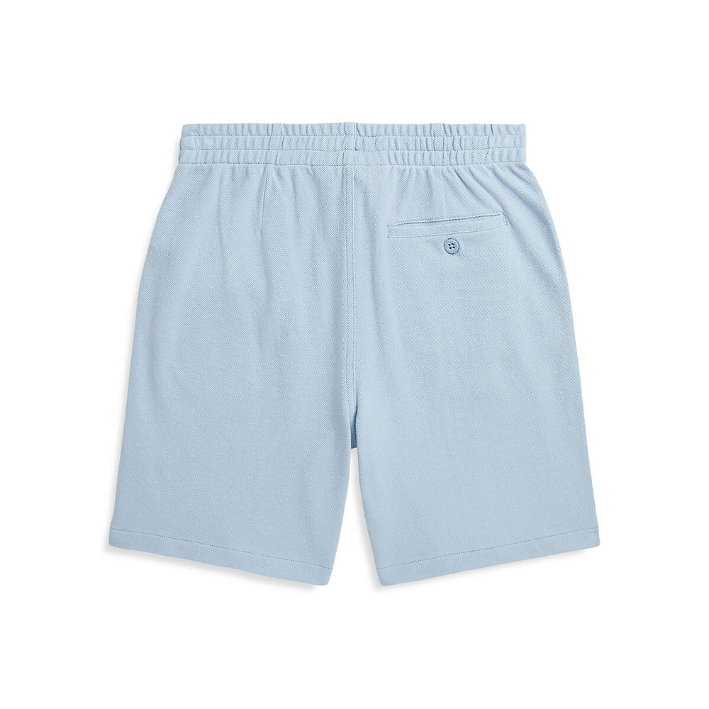 Boy's Polo Bear Cotton Mesh Shorts