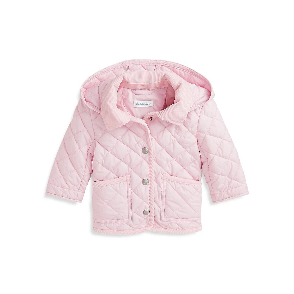 Baby Girl's Quilted Barn Jacket