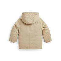 Little Boy's Faux Fur-Trimmed Hood Down Parka